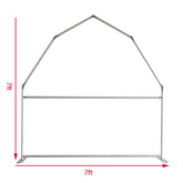 Lofaris Barn Silver Backdrop Stand Frame for Party Decor